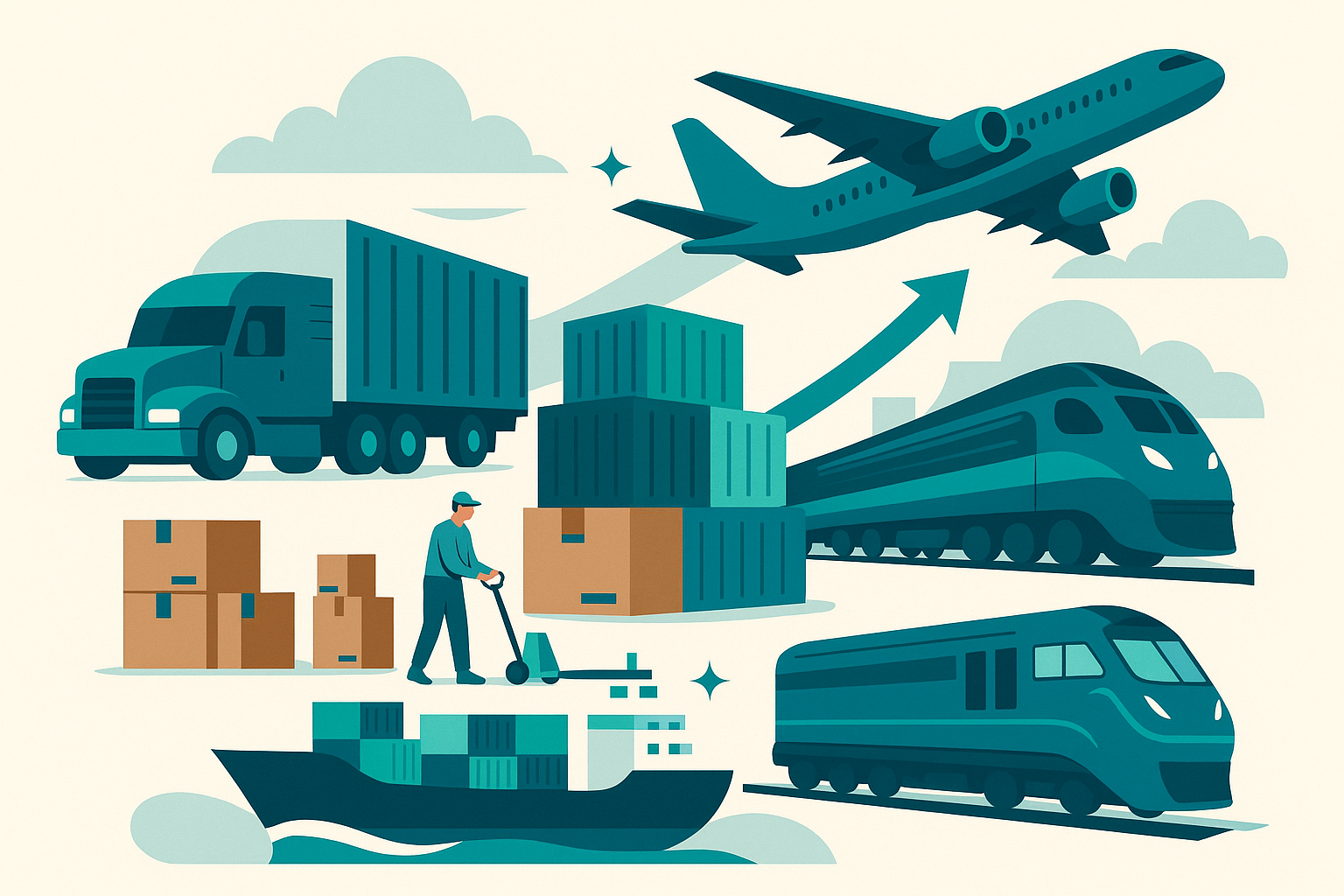 Imagem ilustrativa de logística